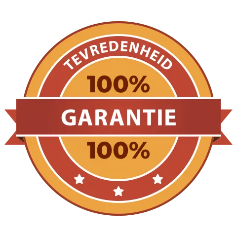 100% tevredenheidsgarantie