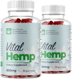 Vital Hemp Gummies — 800mg plant extract, 30 gummies